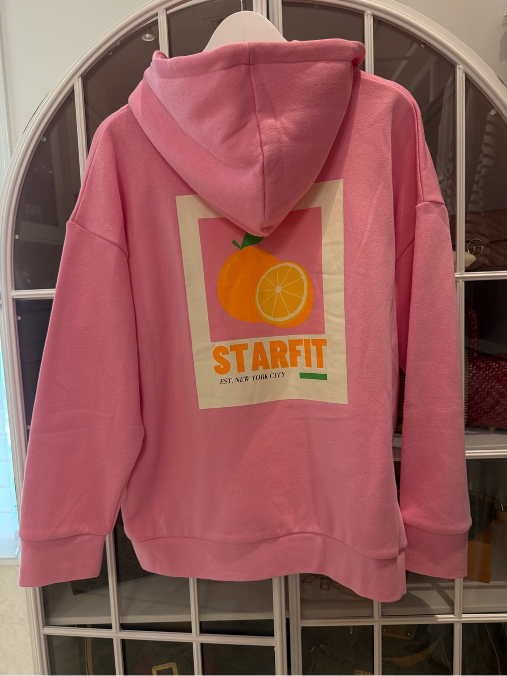 Starfit Pink Hooded Sweatshirt with Front Pocket